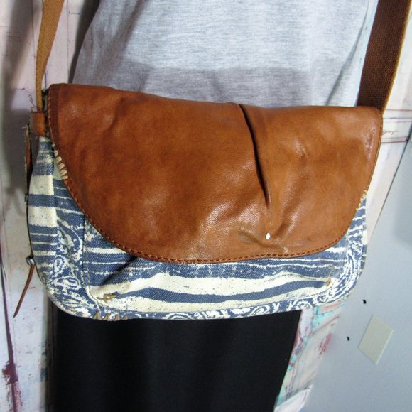 Lucky Brand Brown and Blue Women's Bag - Picture 1 of 11